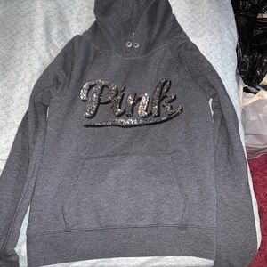 Victoria’s Secret pink glitter hoodie